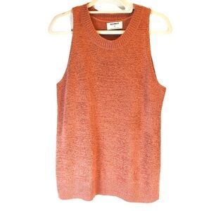 Old Navy High Crew‎ Neck Knit Tank, Dusty Rose - Medium